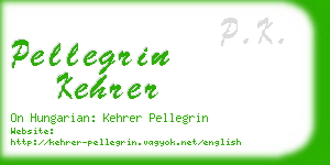pellegrin kehrer business card